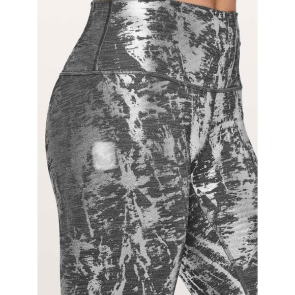 Lululemon Align High Rise Metallic Print Stirrup Leggings Women's Size Unknown - Picture 5 of 9